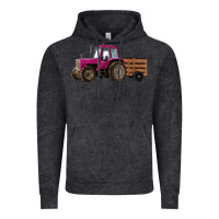 Vintage Black Pink Farm Tractor Vintage Hoodie - RanaPortraitStore