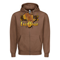 Chestnut black excellence Zipper Hoodie - Artiststas
