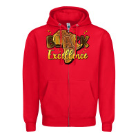 Red black excellence Zipper Hoodie - Artiststas