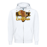 White black excellence Zipper Hoodie - Artiststas