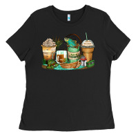 Black fishing coffee cups Ladies Tee - Zillion Design Studio