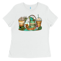 White fishing coffee cups Ladies Tee - Zillion Design Studio
