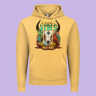 Desert Vibes Wild West Vintage Hoodie Designed By Nancycooperartshop