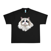 Black Ragdoll Face Cat Urban Heavy Tee - LillyAllenDesigns