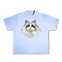 Grape Ice Ragdoll Face Cat Urban Heavy Tee - LillyAllenDesigns
