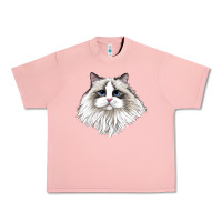 Salmon Ragdoll Face Cat Urban Heavy Tee - LillyAllenDesigns