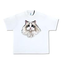 White Ragdoll Face Cat Urban Heavy Tee - LillyAllenDesigns