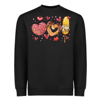 Black valentines day mexican food Heavyweight Sweatshirt - MaliasSmallBusiness