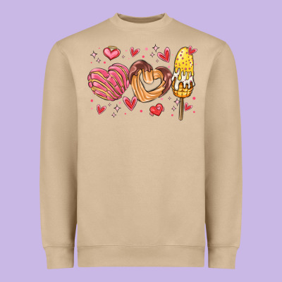 Valentines Day Mexican Food Heavyweight Sweatshirt Designed By Maliassmallbusiness