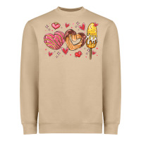 Mushroom valentines day mexican food Heavyweight Sweatshirt - MaliasSmallBusiness