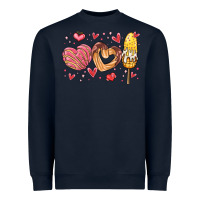 Navy valentines day mexican food Heavyweight Sweatshirt - MaliasSmallBusiness