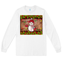 White snowman Christmas Long Sleeve Tee - JahusDesignShop