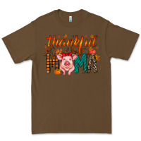 Cacao thankful mama pig Premium Tee - RacoonDesign