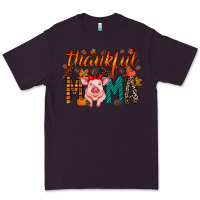 Plum thankful mama pig Premium Tee - RacoonDesign