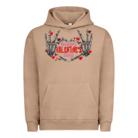 Pigment Burro Happy Valentine's Day skeleton hands Urban Hoodie - FaDigitalArtStudio