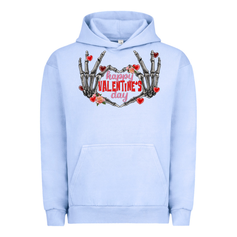 Happy Valentine's Day Skeleton Hands Urban Hoodie by FaDigitalArtStudio | Teevron