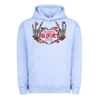 Pigment Grape Ice Happy Valentine's Day skeleton hands Urban Hoodie - FaDigitalArtStudio