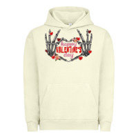 Pigment Pistachio Happy Valentine's Day skeleton hands Urban Hoodie - FaDigitalArtStudio