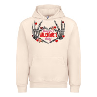 Sandshell Happy Valentine's Day skeleton hands Urban Hoodie - FaDigitalArtStudio