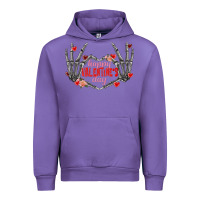 Tulip Happy Valentine's Day skeleton hands Urban Hoodie - FaDigitalArtStudio