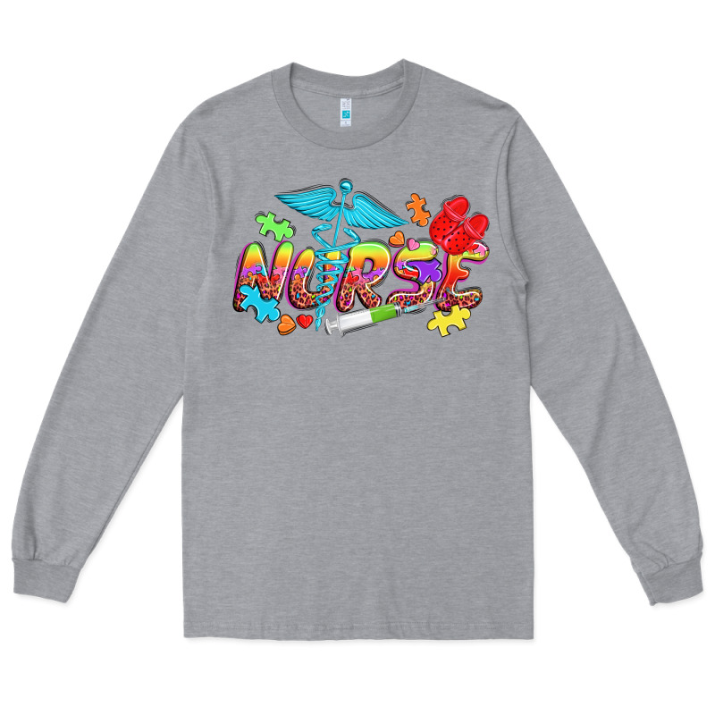 Autism Nurse Long Sleeve Tee by NancyCooperArtShop | Teevron