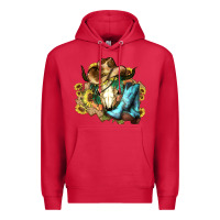 Cardinal Cow skull Cowboy boots hats sunflowers Premium Hoodie - HowdyJamesFarm