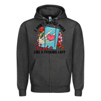 Charcoal Heather i don t watch porn i read it like a fucking lady Zipper Hoodie - Artiststas