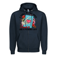 Navy i don t watch porn i read it like a fucking lady Zipper Hoodie - Artiststas