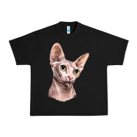 Black Sphynx Cat Urban Heavy Tee - LillyAllenDesigns