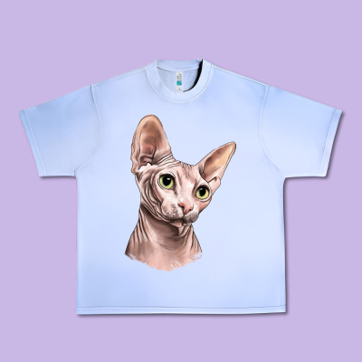 Sphynx Cat Urban Heavy Tee Designed By Lillyallendesigns