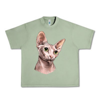 Oil Green Sphynx Cat Urban Heavy Tee - LillyAllenDesigns