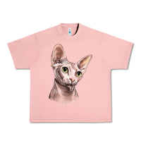 Salmon Sphynx Cat Urban Heavy Tee - LillyAllenDesigns