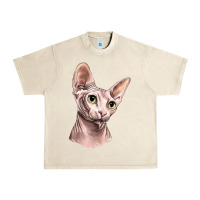 Sandshell Sphynx Cat Urban Heavy Tee - LillyAllenDesigns