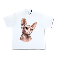 White Sphynx Cat Urban Heavy Tee - LillyAllenDesigns
