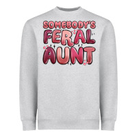 Heather Grey somebodys feral aunt Heavyweight Sweatshirt - MaliasSmallBusiness