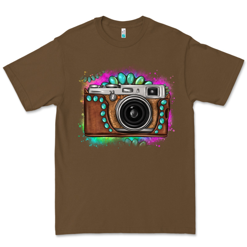 Tie Dye Gemstone Vintage Camera Premium Tee by FaDigitalArtStudio | Teevron