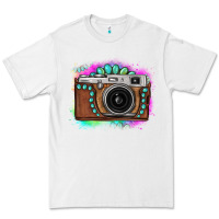 White tie dye gemstone vintage camera Premium Tee - FaDigitalArtStudio
