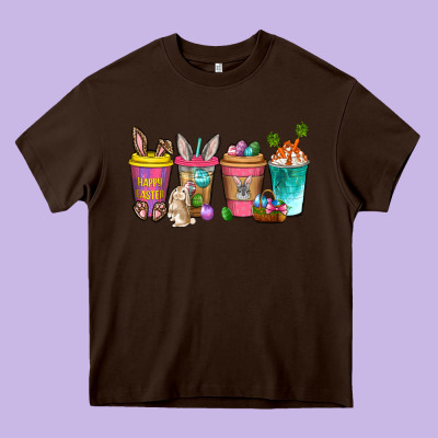 Easter Coffee Drinks Easter Day Heavy Core Tee Designed By Neo Western