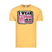 Vintage Mustard i wear pink for my mom breast cancer awareness Vintage Tee - Jasminsmagicworld
