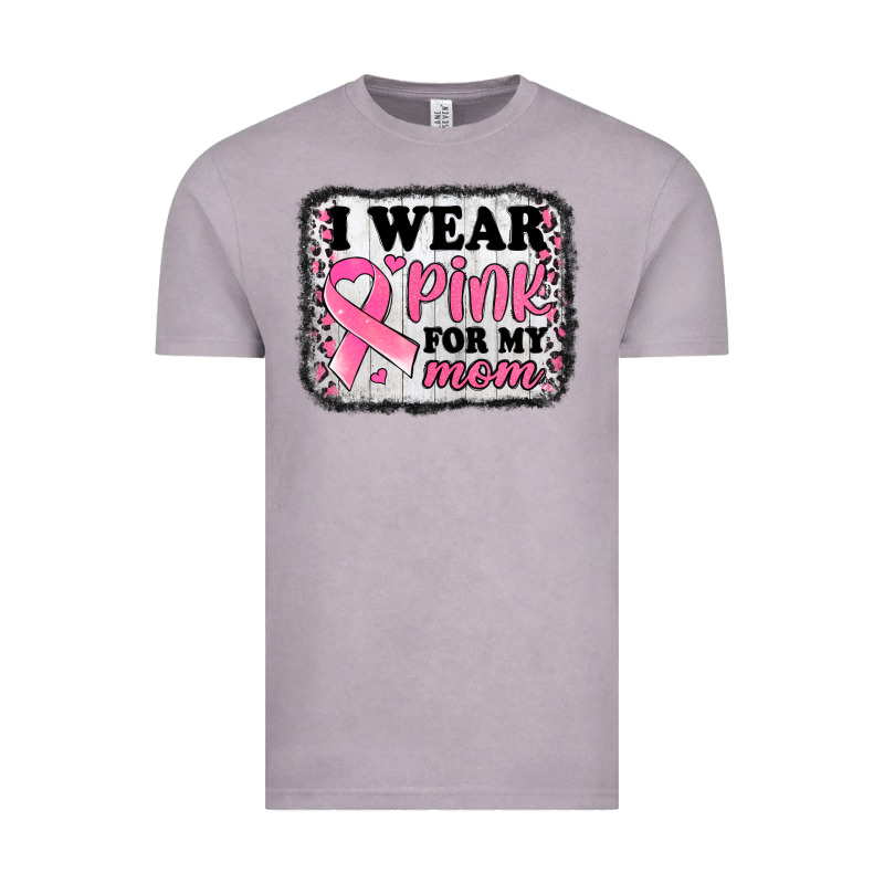 I Wear Pink For My Mom Breast Cancer Awareness Vintage Tee by Jasminsmagicworld | Teevron