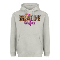 Moon Dust Moody Heifer with Leopard Heavyweight Hoodie - texasbilliewilder
