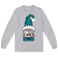 Moon Dust winter gnome with snow globe Long Sleeve Tee - NancyCooperArtShop