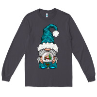 Smoke winter gnome with snow globe Long Sleeve Tee - NancyCooperArtShop