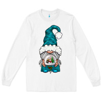 White winter gnome with snow globe Long Sleeve Tee - NancyCooperArtShop