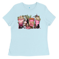 Baby Blue let's go girls coffee cups Ladies Tee - Zillion Design Studio