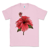 Bubblegum Pink Puerto Rican Hibiscus Flower Illustrations Classic Tee - LillyAllenDesigns