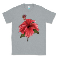 Puerto Rican Hibiscus Flower Illustrations Classic Tee | Teevron