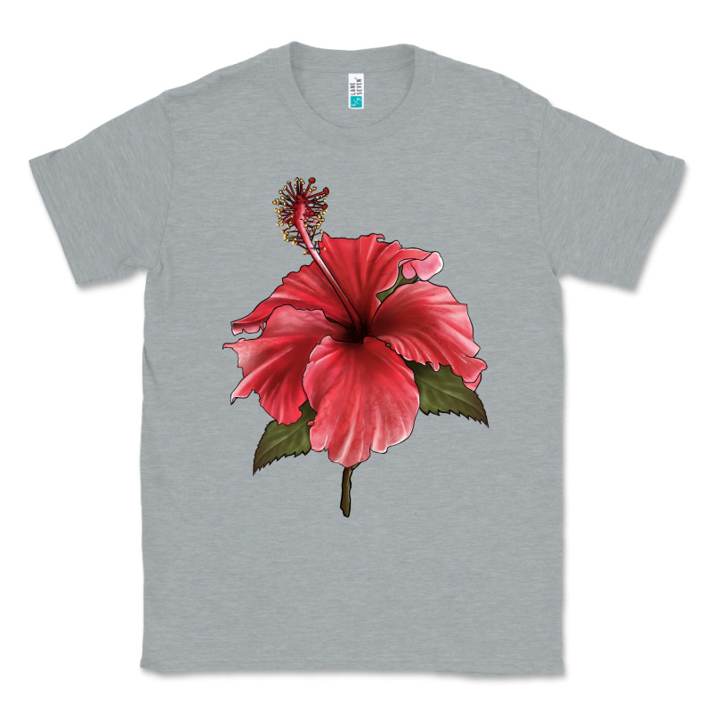 Puerto Rican Hibiscus Flower Illustrations Classic Tee by LillyAllenDesigns | Teevron
