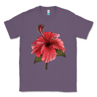 Lavender Puerto Rican Hibiscus Flower Illustrations Classic Tee - LillyAllenDesigns