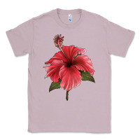 Lilac Puerto Rican Hibiscus Flower Illustrations Classic Tee - LillyAllenDesigns
